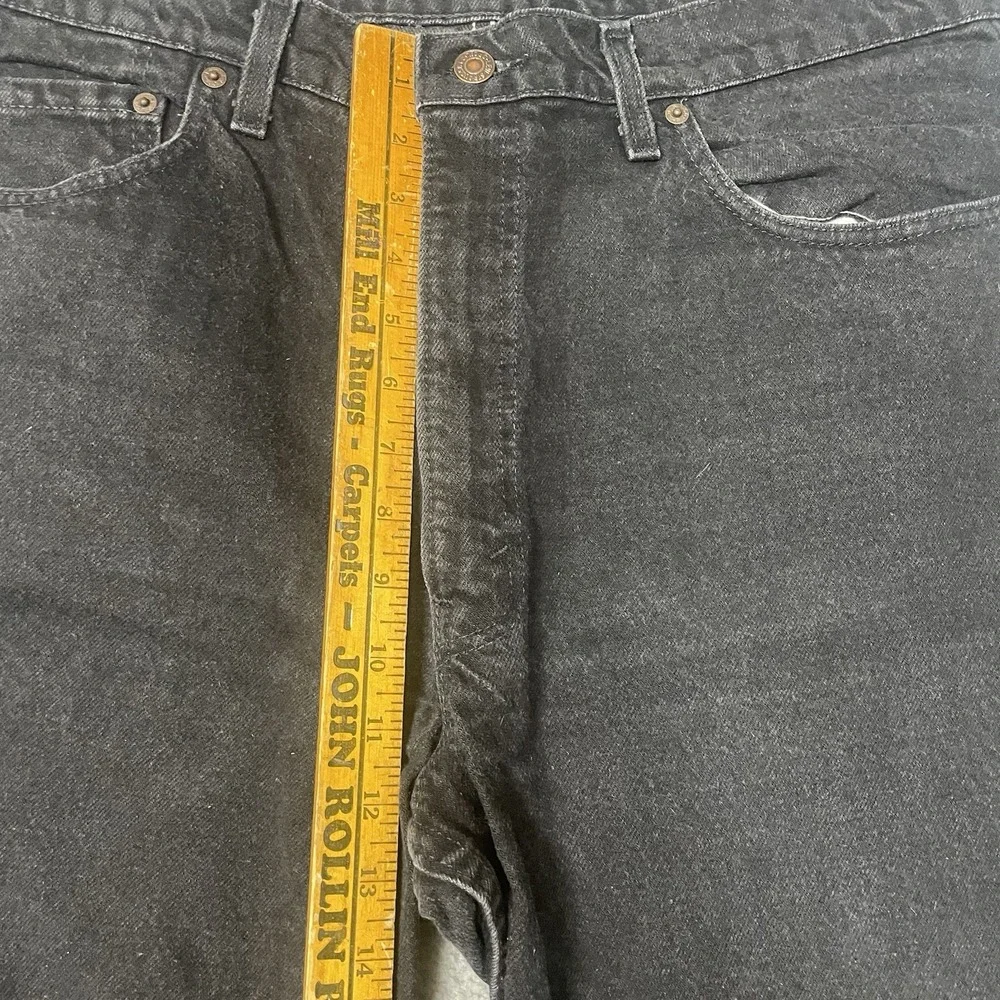 Vintage 90s Black Denim Levi's 550 Relaxed 38x30 Jeans VTG